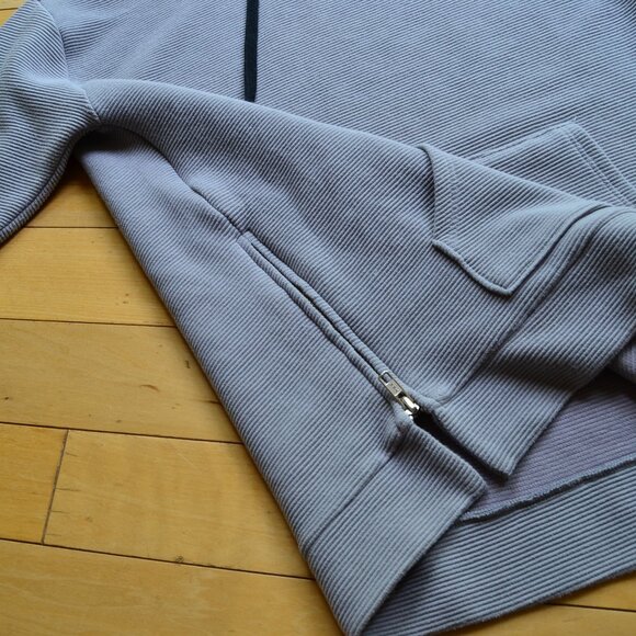 Peloton Ribbed Side Zip Hoodie Sweatshirt Kangaroo Pocket Size S - Picture 4 of 9